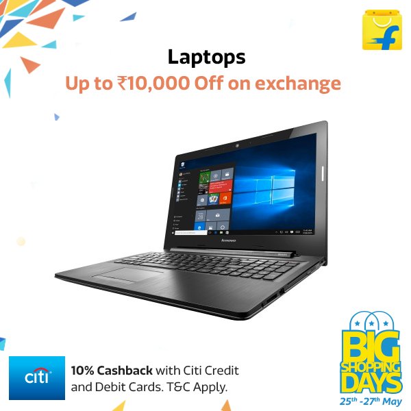 Flipkart's tweet photo. #BigShoppingDays Top #Offers for #Day2 - what's on your #wishlist? https://t.co/YApNYw4aG9