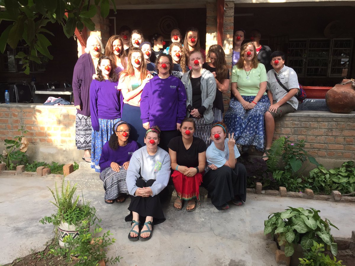 boweaver's tweet photo. #RedNose with HU,ACU,&amp; Ole Miss SLPs work toward world literacy in Namwianga, Zambia! #hucsd #hucah https://t.co/wgquXGxz9M