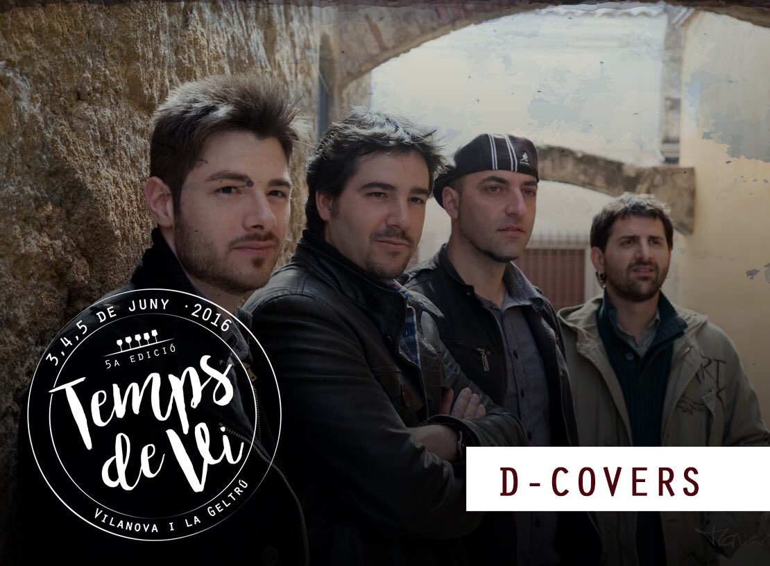 TempsdeVi's tweet photo. 🎶 #D-covers tocaran a #tempsdevi 🗓dissabte 4 de juny 22h📍#escenari2 @Dcovers1 #vilanovailageltrú https://t.co/E69ZCUSXiu