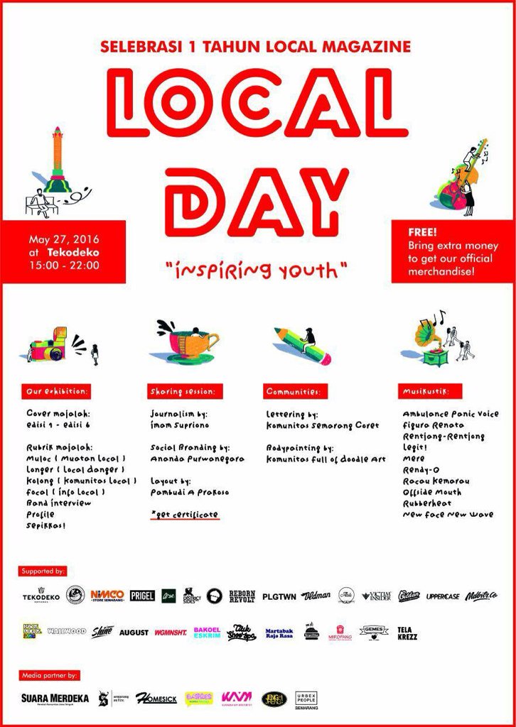 Kami bakalan meramaikan Local Day! Yeah! 💋