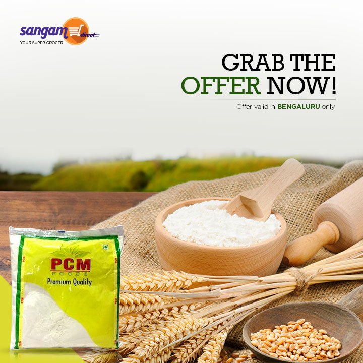 SangamDirect's tweet photo. Buy 2 kg PCM Maida Flour  &amp; get 10% off. Buy now: https://t.co/eLQPBW5eZc https://t.co/buEN87QILn