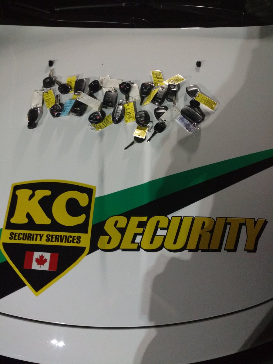 KCSecurServices's tweet photo. Great work by our patrol officers recovering 18 keys from vehicles. #yyj #kcsafe #nightshift #supportlocal https://t.co/p6ADaCluP2