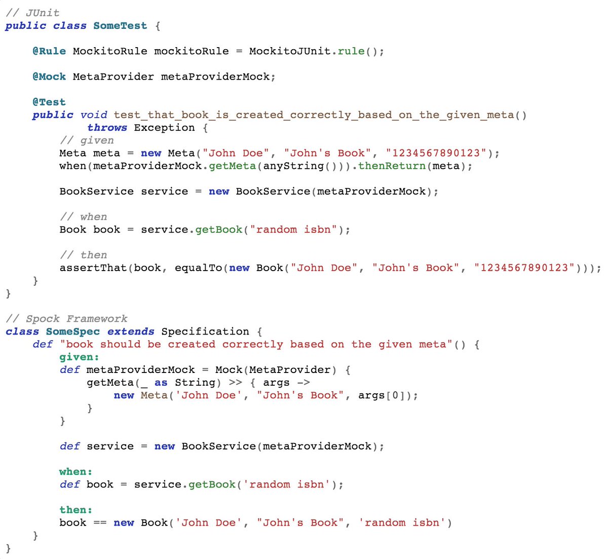 DailyGroovyLang's tweet image. Still using jUnit/TestNG? Try Spock Framework; #GroovyTool #GroovyTip @spockframework