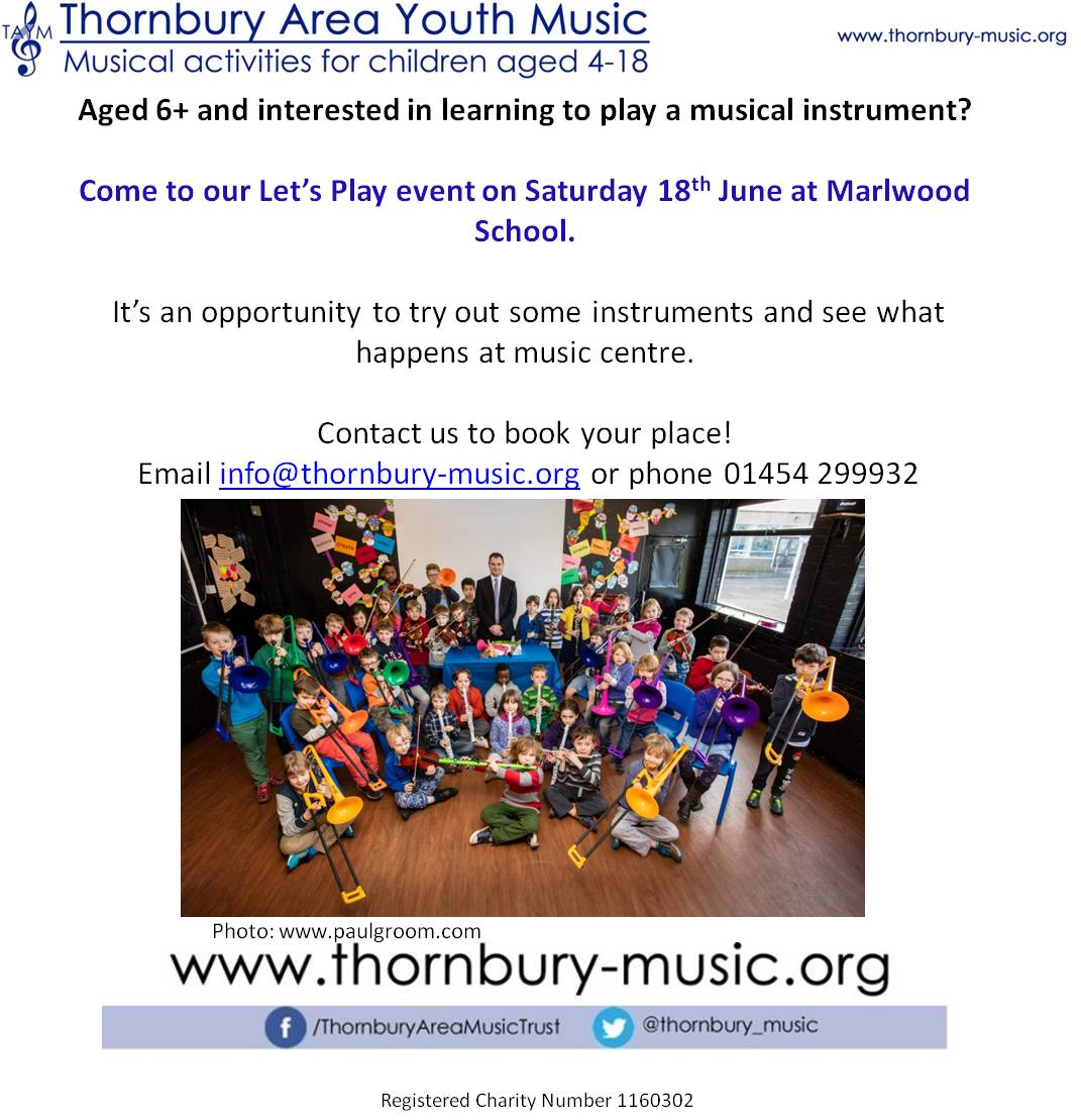 We're having an open morning for children intetested in learning an instrument. Come see what we offer &amp; try us out!