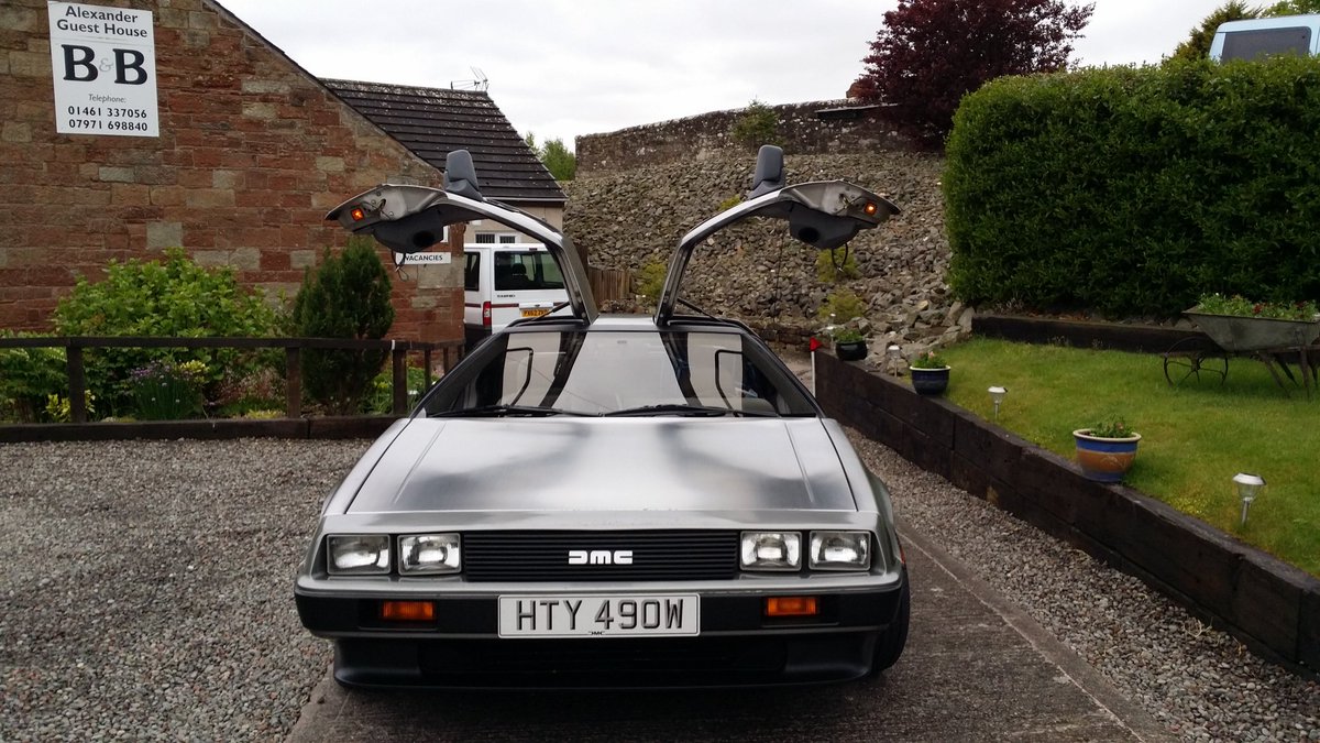 Look who came to stay last night #Eurofest2016DeLorean