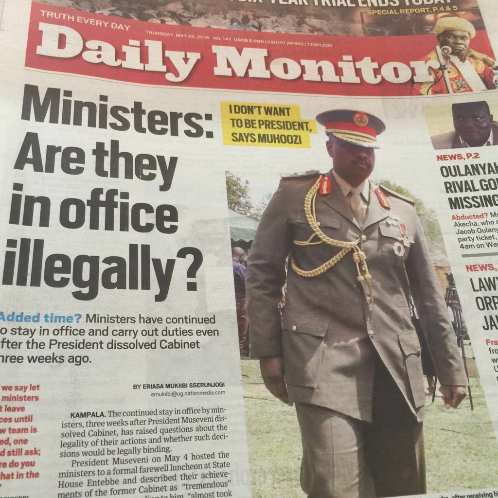 At least we have Kavuma there to legalize it. I don't see any problem <a href="/DailyMonitor/">Daily Monitor</a> @shawnmubiru &amp;
<a href="/TDAOfficial1/">Democratic Alliance</a>