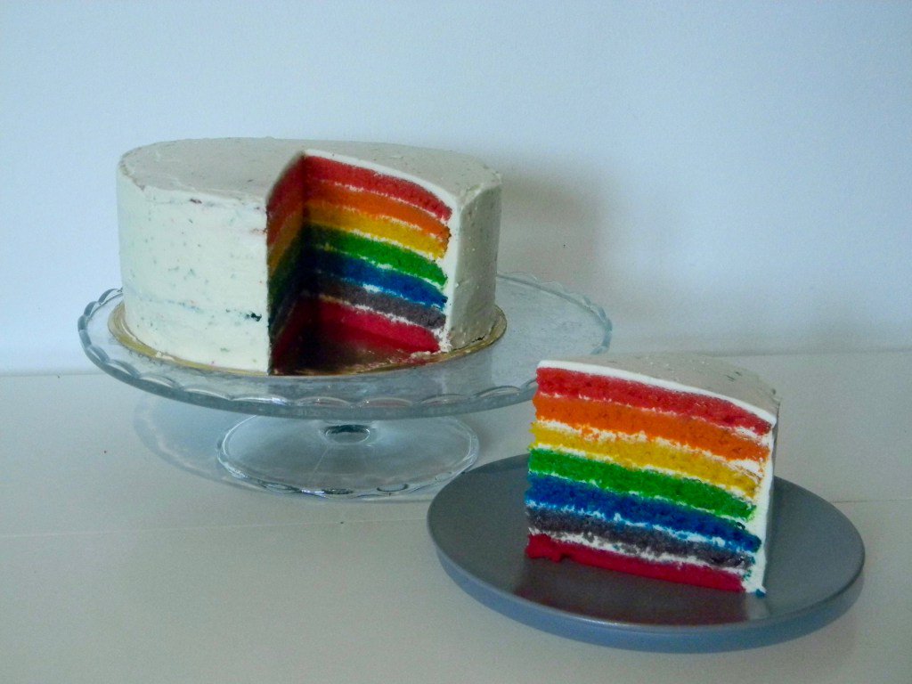 CSucrees's tweet image. Avec un peu de retard, je vous livre enfin le secret de mon rainbow cake d'anniversaire ! conjecturessucrees.com/rainbow-cake/