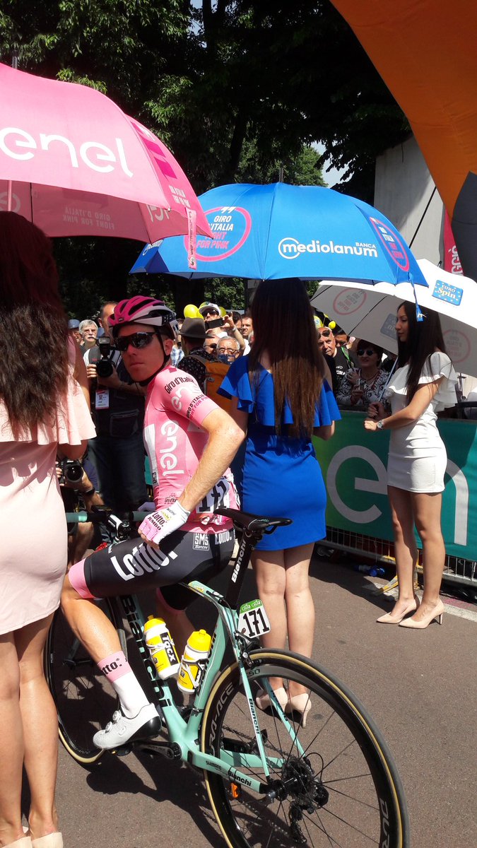 Live #Giro start stage 18 with #MagliaRosa <a href="/s_kruijswijk/">Steven Kruijswijk</a> <a href="/LottoJumbo_road/">Team Jumbo-Visma cycling</a>