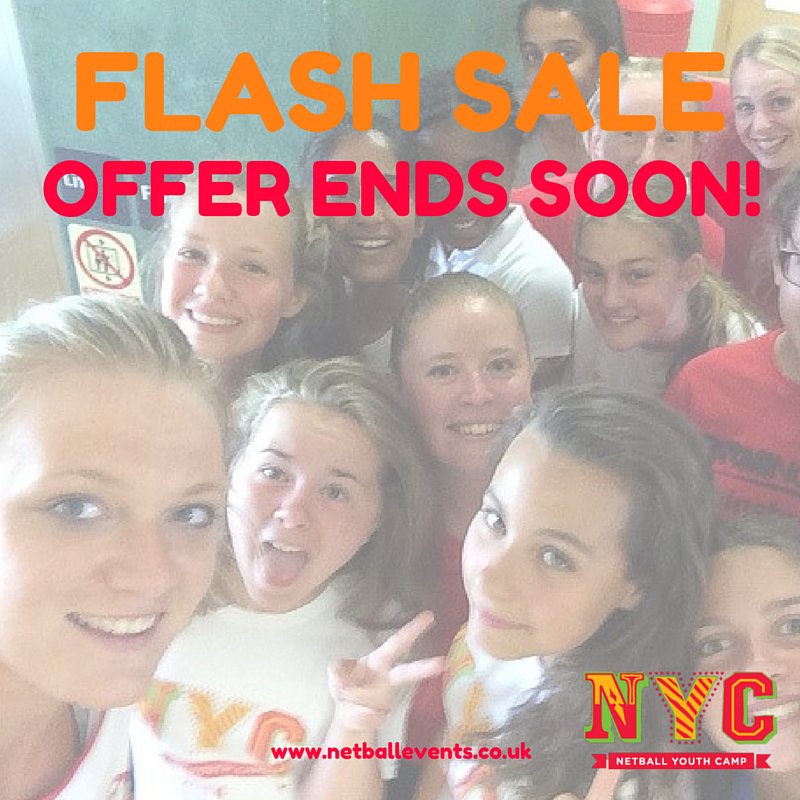 NYC FLASH SALE ENDS TOMORROW! Don't miss out! netballevents.co.uk