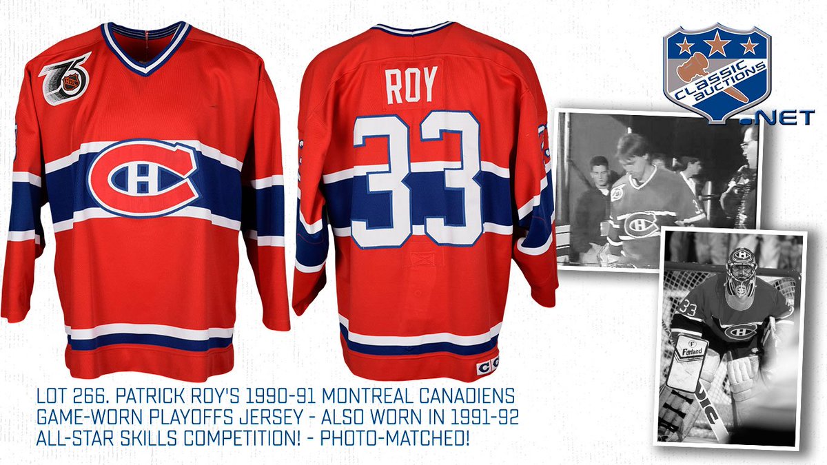 patrick roy game worn jersey