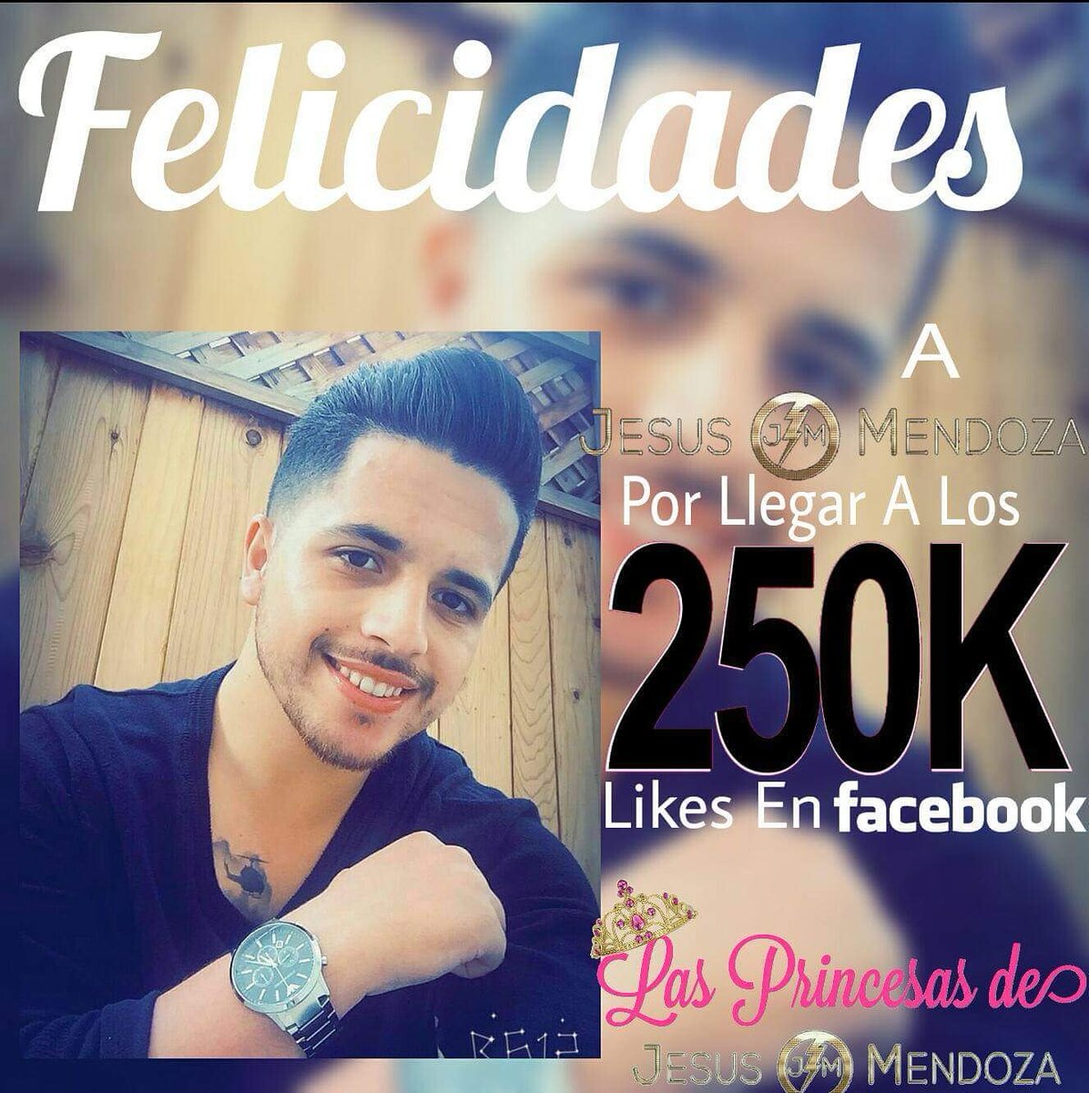 LasPrincesasJM's tweet photo. Gracias A Todas Las Fans Por Apoyar Nuestro Chulo El Rayo @jesusmendozanet  Ya Llego A 250k Likes en FACEBOOK! ⚡️👑🙌🏻 https://t.co/igTGEOwVLC