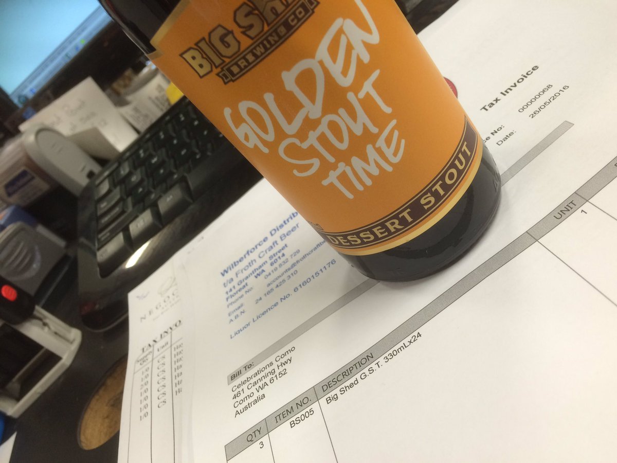 Cellar_como's tweet photo. @bigshedbeer golden stout time has landed! #fuckthatsgood #craftbeer #goldenstouttime #dessertstout https://t.co/GJ6OXqrCiG