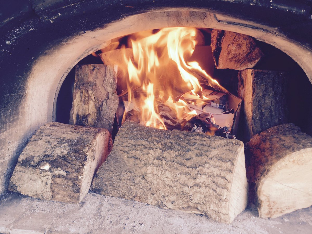 Portlandjamjar's tweet image. There she blows, just lit the fire, needs a good 2 hours of loving care then we are open tonight from 5-9