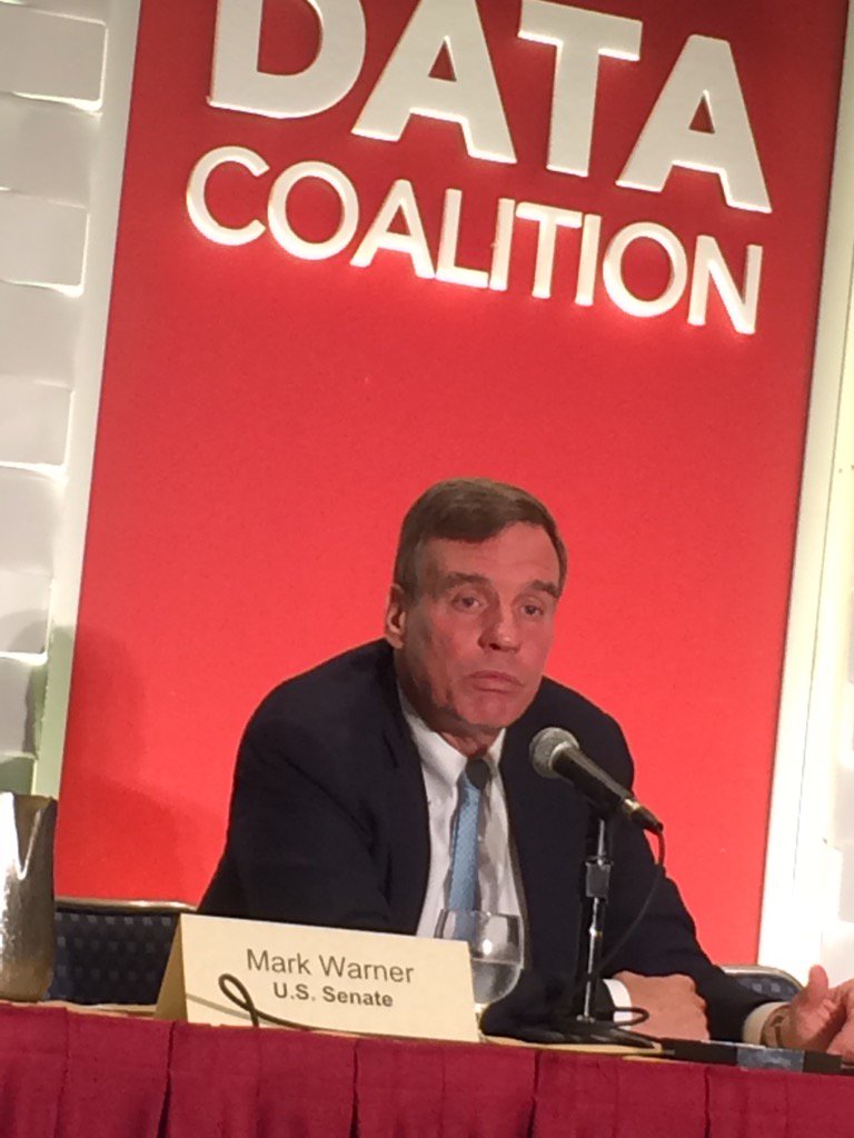 sslebrch's tweet photo. @DataCoalition #DataActSummit @NGMAnews Senator Mark Warner  says "Sequestration was stupidity on steroids." https://t.co/u2myIxazCy