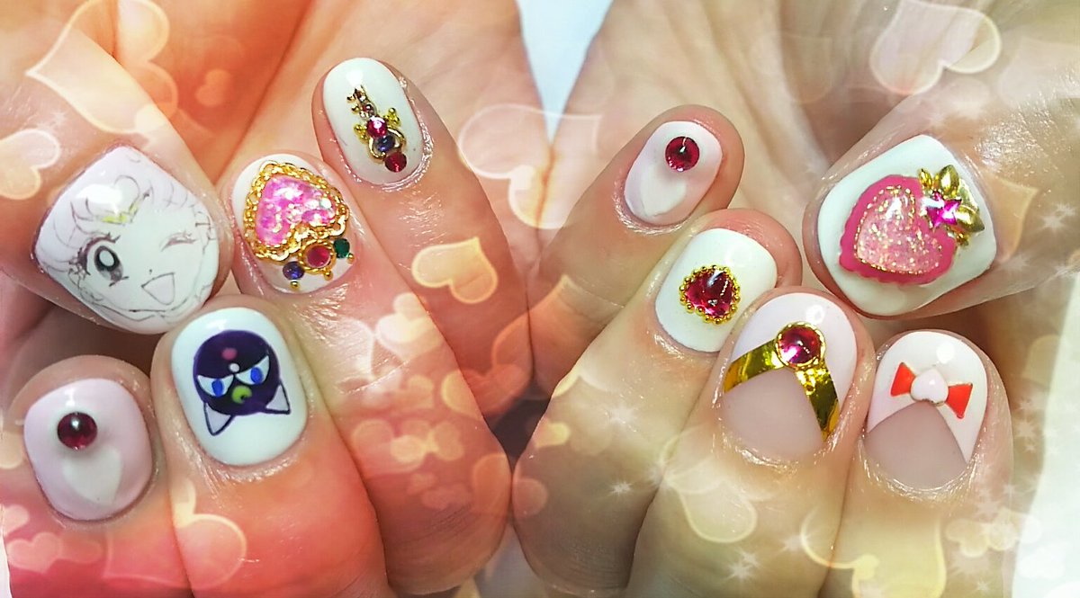 吉林 Ys A Inails新宿店にて ちびうさ キャラネイル にしてもらいました ちびムーン のコンパクトも時空の鍵もルナpも可愛くネイルにしてもらえて感激 痛ネイル セーラームーン 吉林 Ys A Inails新宿店にて ちびうさ キャラネイル にしてもらいました ちびムーン のコンパクトも時空の鍵もルナpも可愛くネイルにしてもらえて感激 痛ネイル セーラームーン