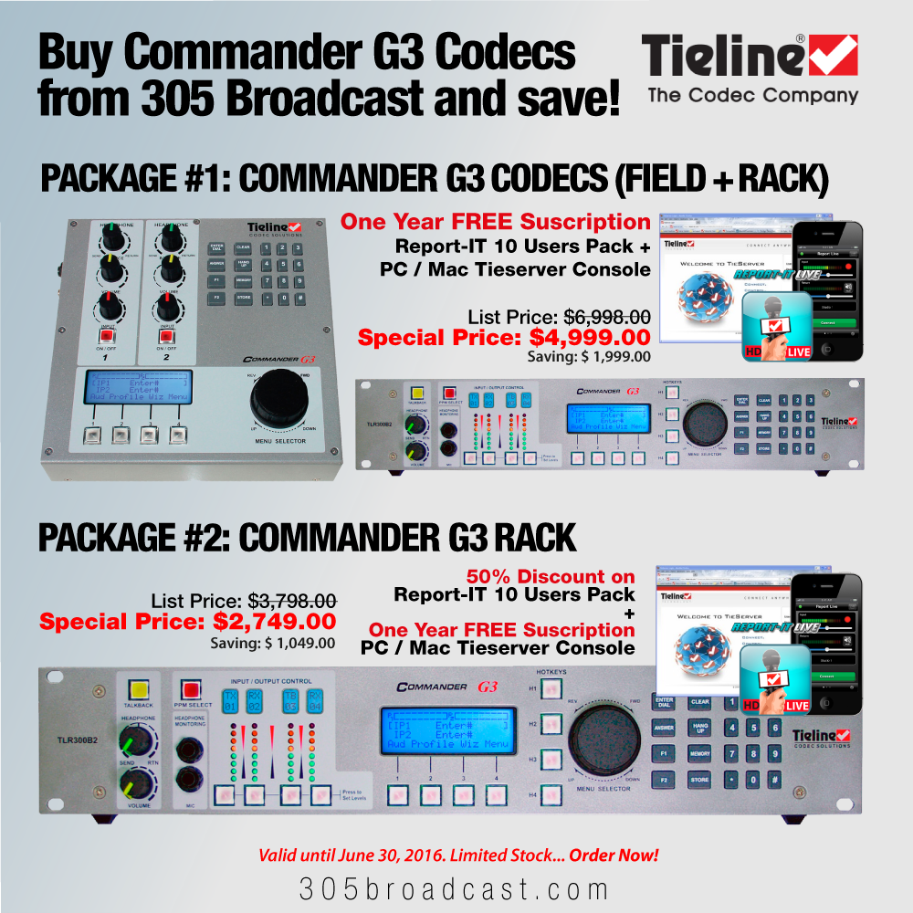 305broadcast's tweet photo. Check out our huge @Tieline savings only here at #305Broadcast! #IPCodec #Tieline #Sales #Broadcast #The305Way https://t.co/0njSNkDOcD