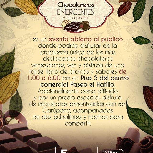 ¡Faltan sólo 2 días!  Ven a disfrutar de lo mejor del chocolate venezolano en <a href="/PaseoElHatillo/">Paseo El Hatillo - La Lagunita</a>