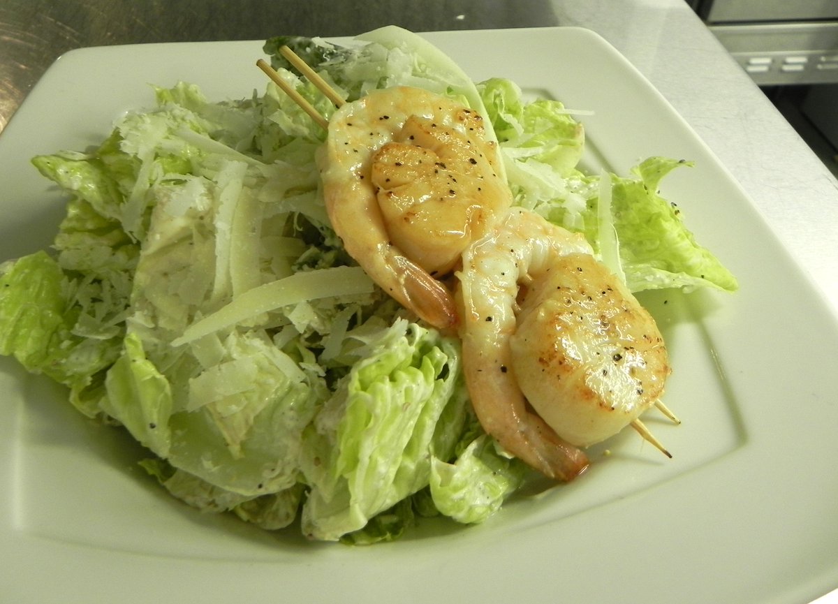 Seafood on your Caesar...#91restaurant91 #bcrfa #buylocal #oceanwise #visitpeachland
