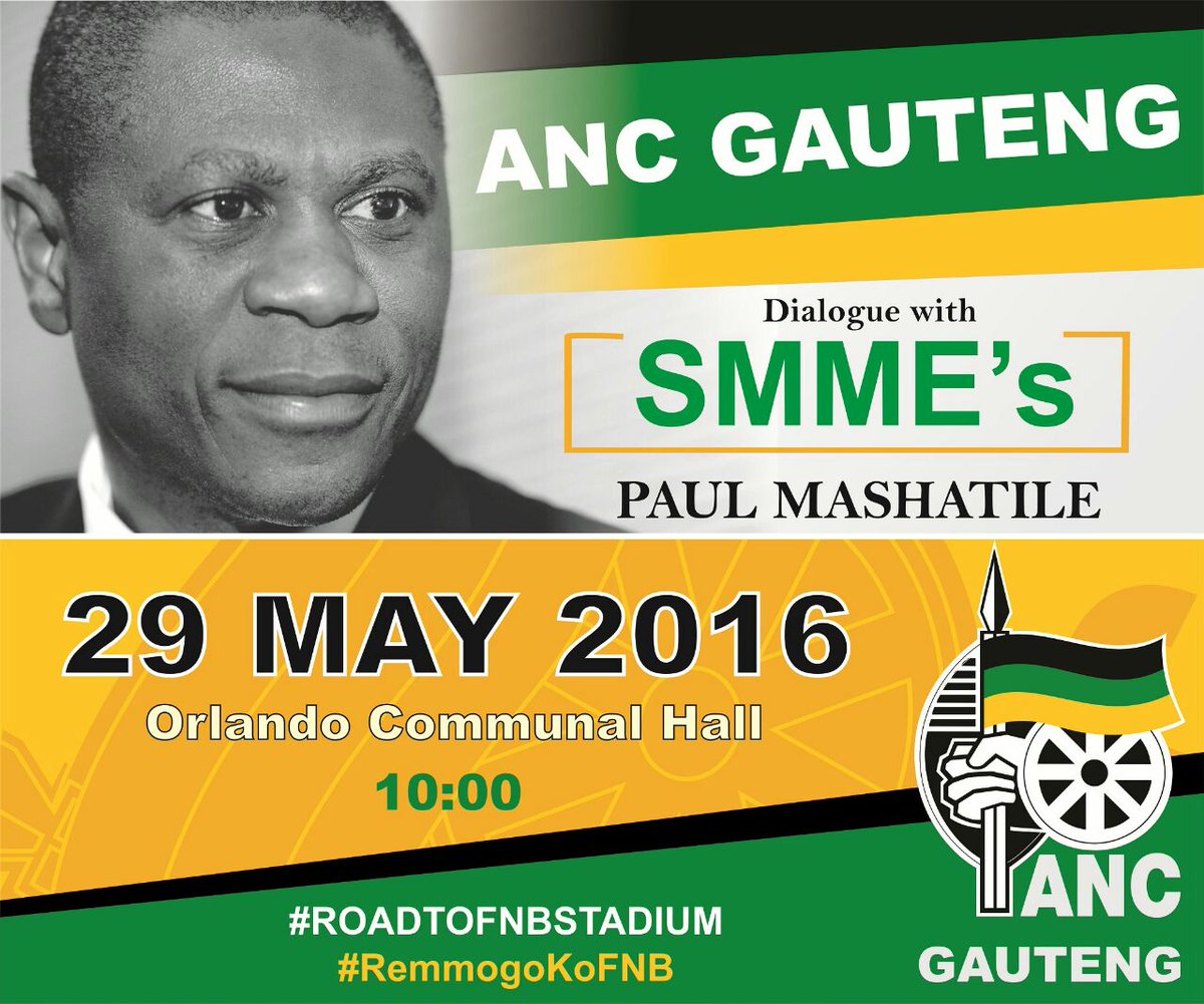 ANCJHB's tweet photo. All SMME's please come.. @ANCYL_Gauteng @GautengANC @ancylliliesleaf @ANCGP_PV @PpfJhb @PPF_SA @KrilaGP https://t.co/oicHLa31VP