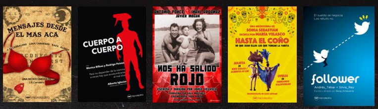 microteatro's tweet photo. Última semana!! #PorlaIndependencia
#MicroMensajes #MicroCuerpo #MicroRojo #MicroCoño #MicroFollower #Microteatro https://t.co/a9V8yUFvSb