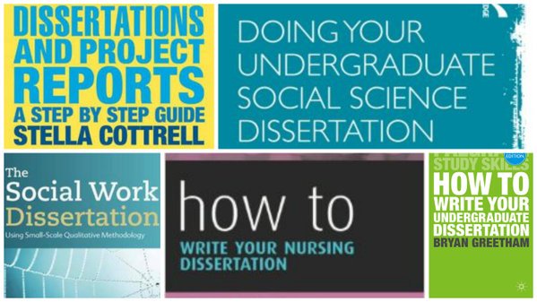 SAFLibraryGCU's tweet photo. Need some additional help thinking about how to approach your dissertation or hons. proj? Grab a book! #gculibtips https://t.co/EIwHwFBMR4
