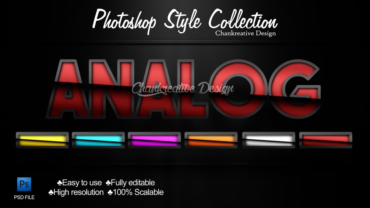 Chankreative's tweet photo. Analog Layer Style PSD
https://t.co/K16qJpMfB5
#photoshop #texteffect #layerstyle #analog #psdfile #graphicdesign https://t.co/AaH9oe97yD