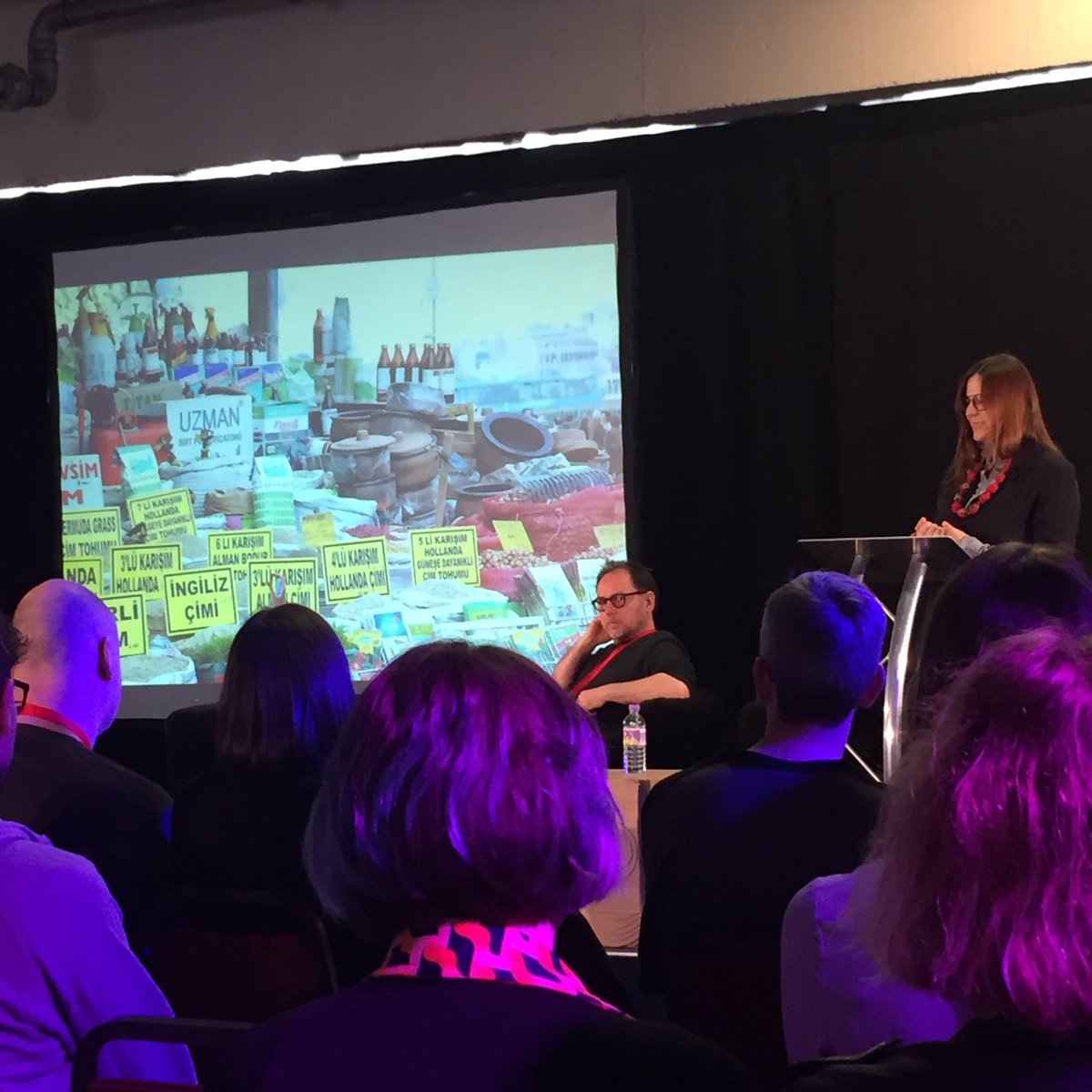 NataliaMaria_P's tweet photo. Canan Marasligil presenting @ #MassAssembly in Dundee reflecting on translation as a tool to build bridges in cultur https://t.co/RB4ToOFvBM