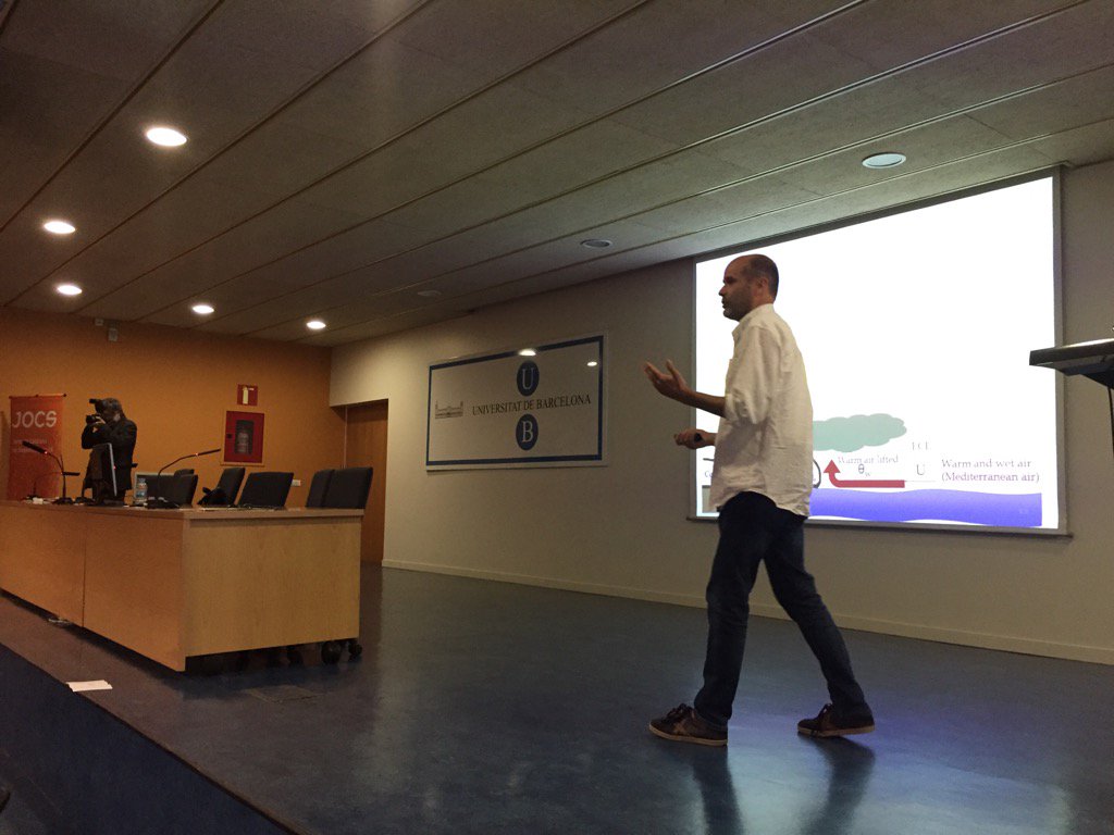 CSUC_info's tweet image. Simulació numèrica de l&apos;atmosfera en la mesoscala: present i futur, amb @jordimazon de la @BarcelonaTech #jocs16