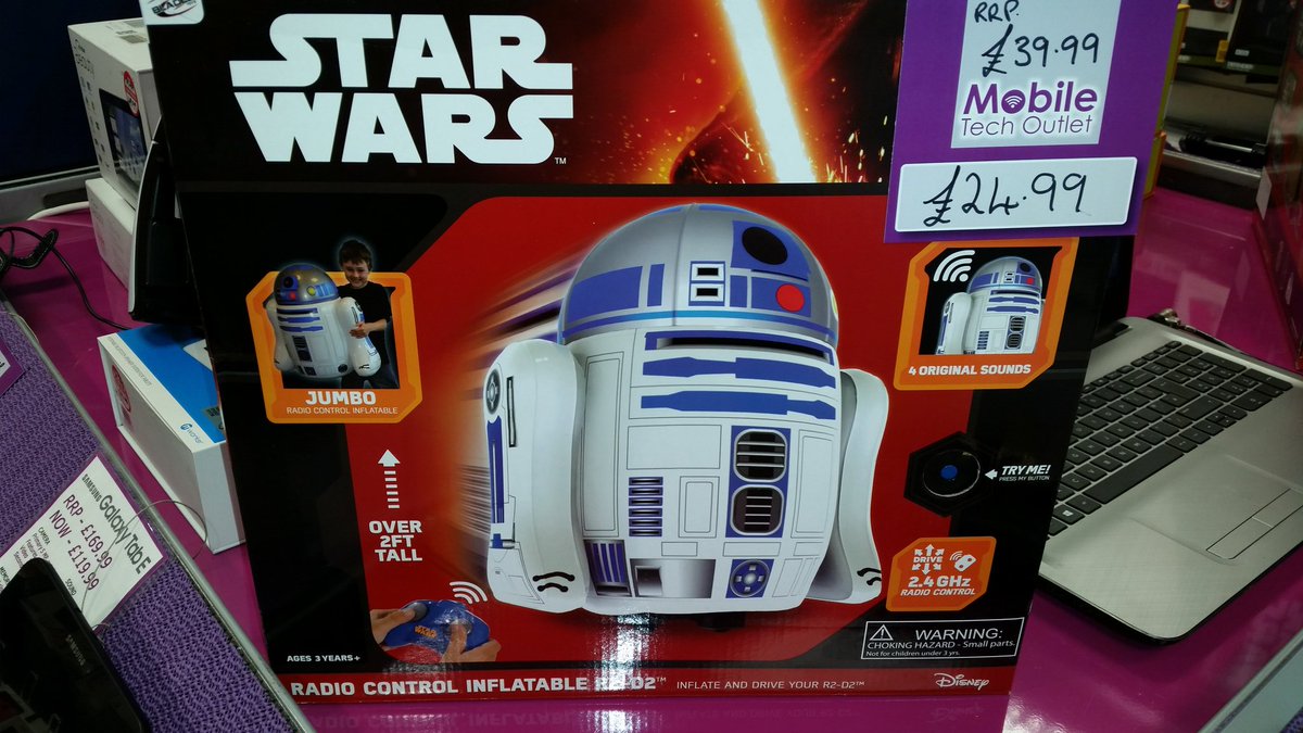 outlet_tech's tweet photo. #radio-controlled #starwars inflatable #interactive figures in store today great fun for all the family https://t.co/GCWFJzzHTh