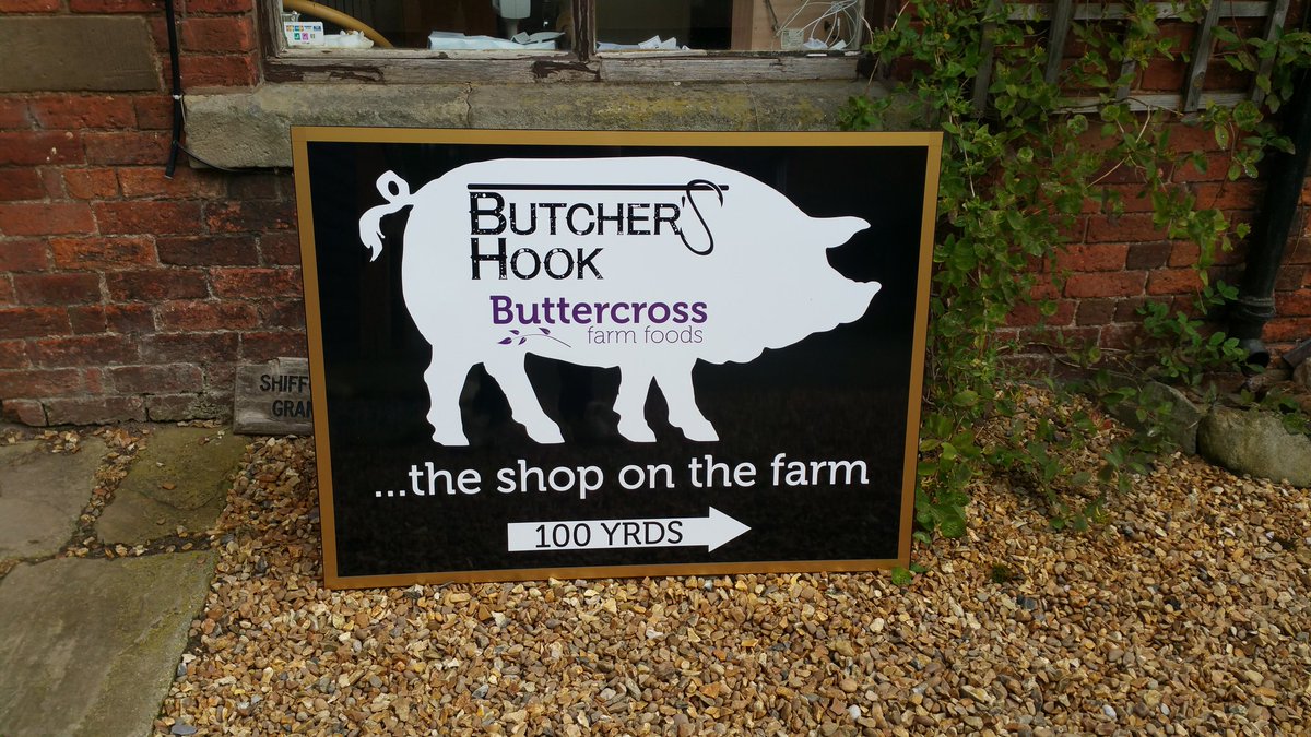Just a bit excited about the signs arriving our new look shop! #marketdrayton #butcher
