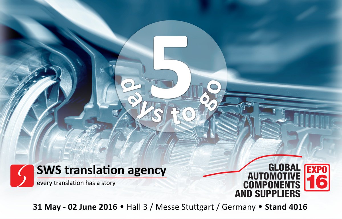 swisssolutions's tweet photo. 5 Tage bis zum Start #GACS2016
#swstranslationagency #swisssolutions https://t.co/vlFecOtcc6