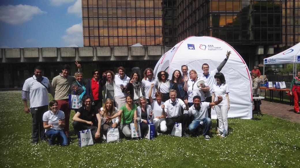 Ready for the #AXA global challenge during #AXACRWeek with 1275 @AXAinBelgium colleagues!
