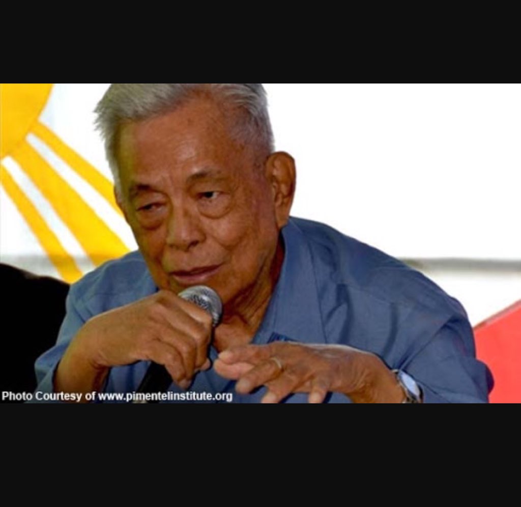 cheriemercado's tweet photo. Now on @trabaholang, former sen Nene Pimentel to explain how PH can shift to Federalism. And how regions can benefit https://t.co/TAvVwXTYZl