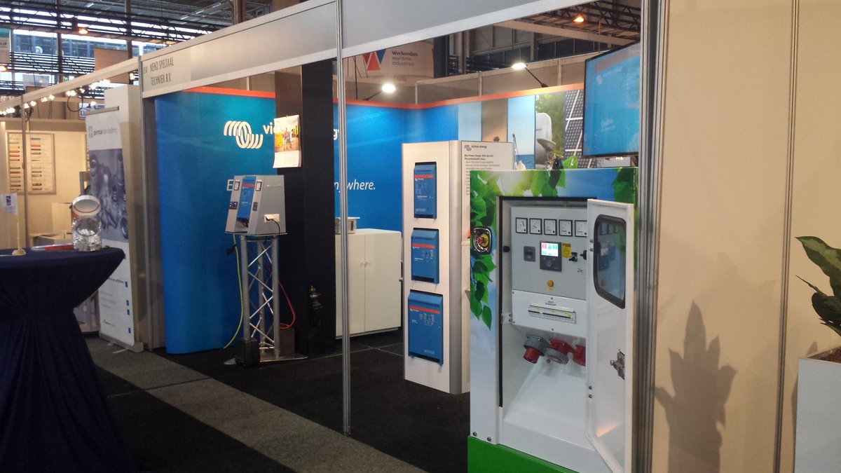 NSTBV's tweet photo. Dag 3 van @Maritime_EH  is zojuist gestart, we zien u graag op stand 358 #Cleanergy #Victron_Energy https://t.co/o2lxCLWVQh