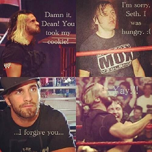 SarBadTop's tweet photo. Reunion of the #shield would be like. #awesome I hope it comes. #SethRollins #RomanReigns #DeanAmbrose https://t.co/1dNG2kQeaV