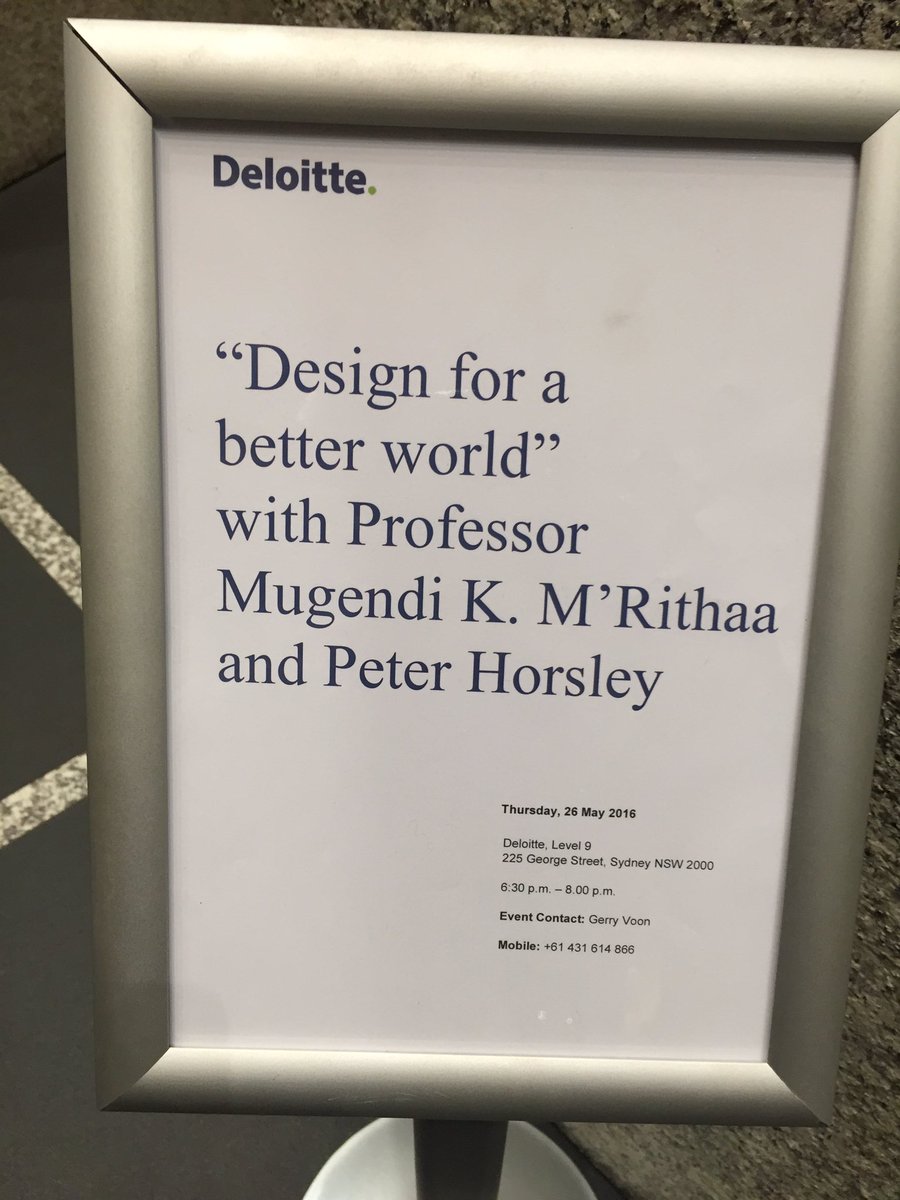 Loved hearing from @MugendiM on #Universaldesign at #designforabetterworld @lifeatdeloitte #inspired
