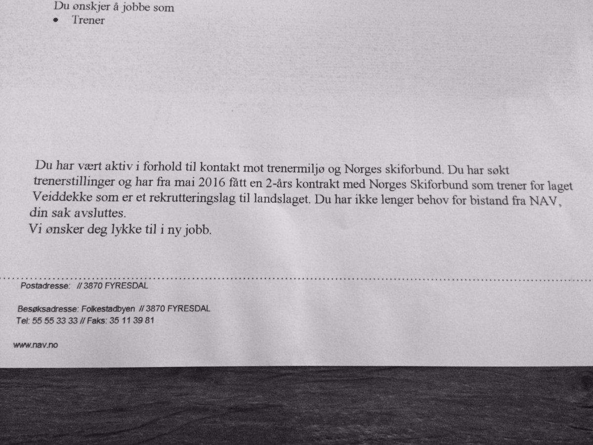 bjellebjaalls's tweet photo. Eg må innrømme d va emosjonelt å få dette i posten etter 5 år og 10 mnd med fantastisk støtte og hjelp #ThankYouNAV https://t.co/22UAuvoVi6