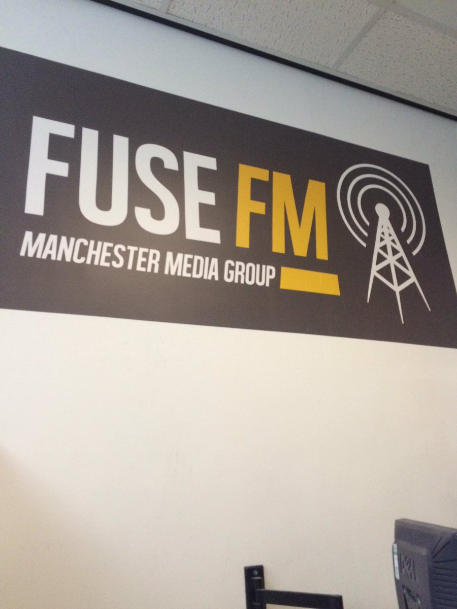 FuseFMNetwork's tweet image. The new logo in the studio I was talking about last week. Snazzy. @FuseFM