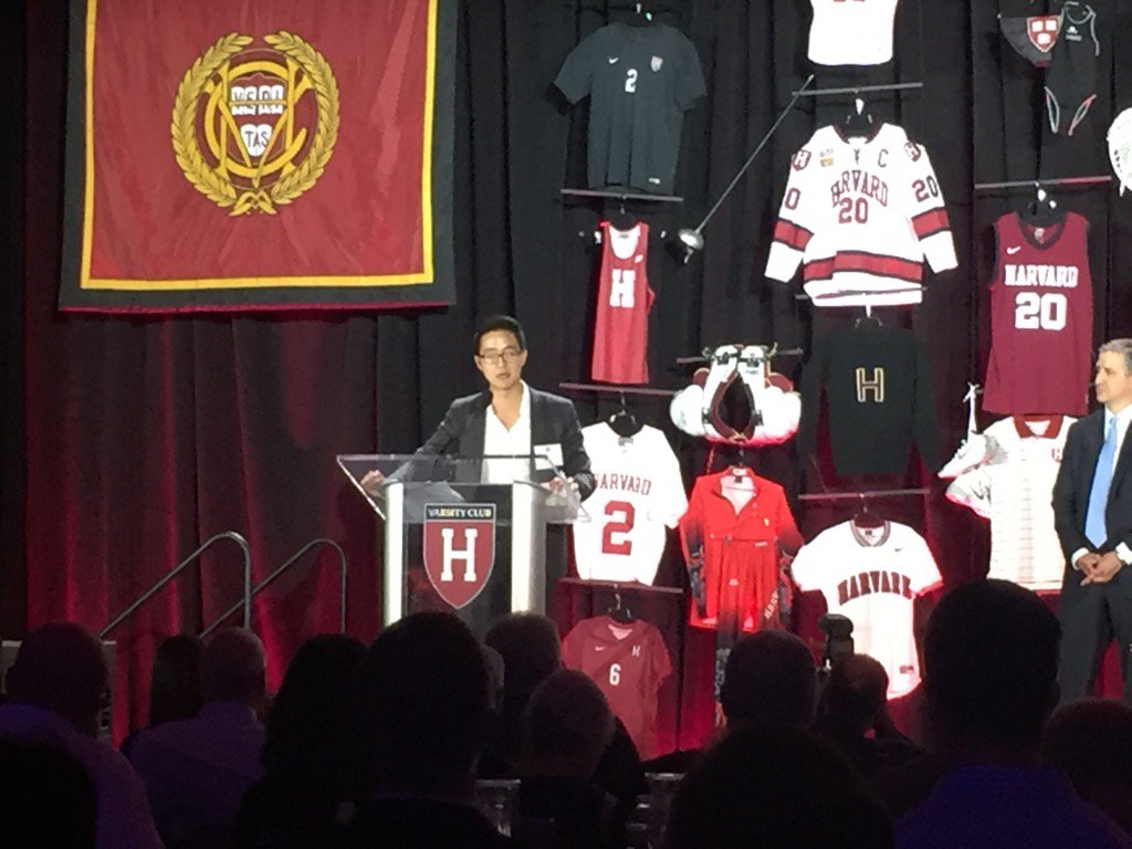 HarvardH2OPolo's tweet photo. Congrats to ALee for winning the Reardon Award last night at the SLD! #gocimson https://t.co/hm9DHUwvL3