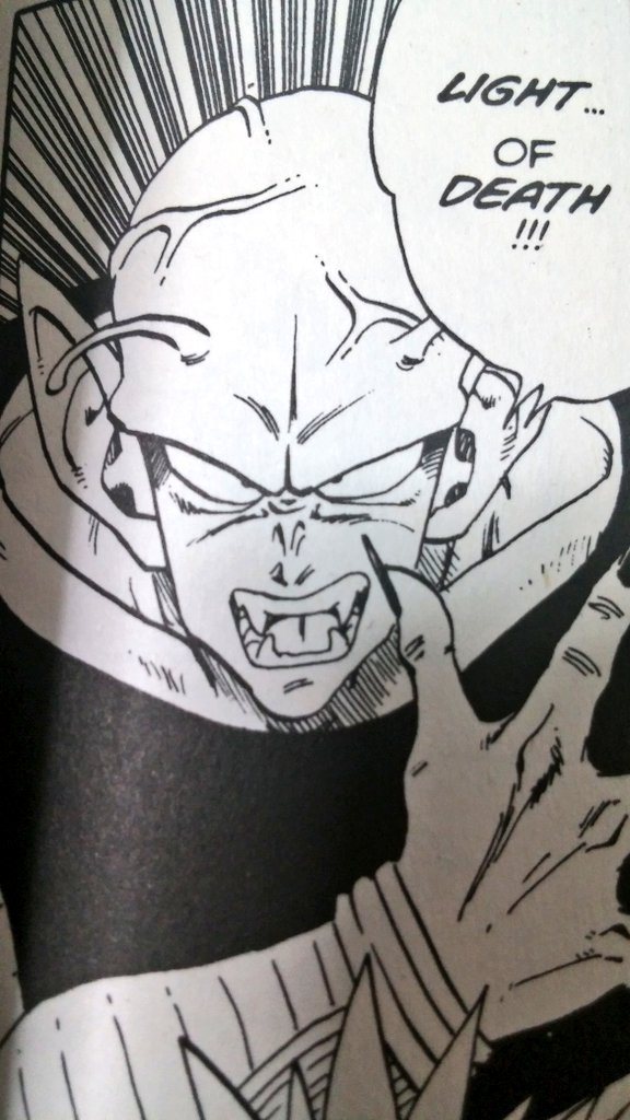 ばぶりゲーター on Twitter "英語版のドラゴンボールZではピッコロの魔貫光殺砲がLIGHT OF DEATH(死の光)に変換されて