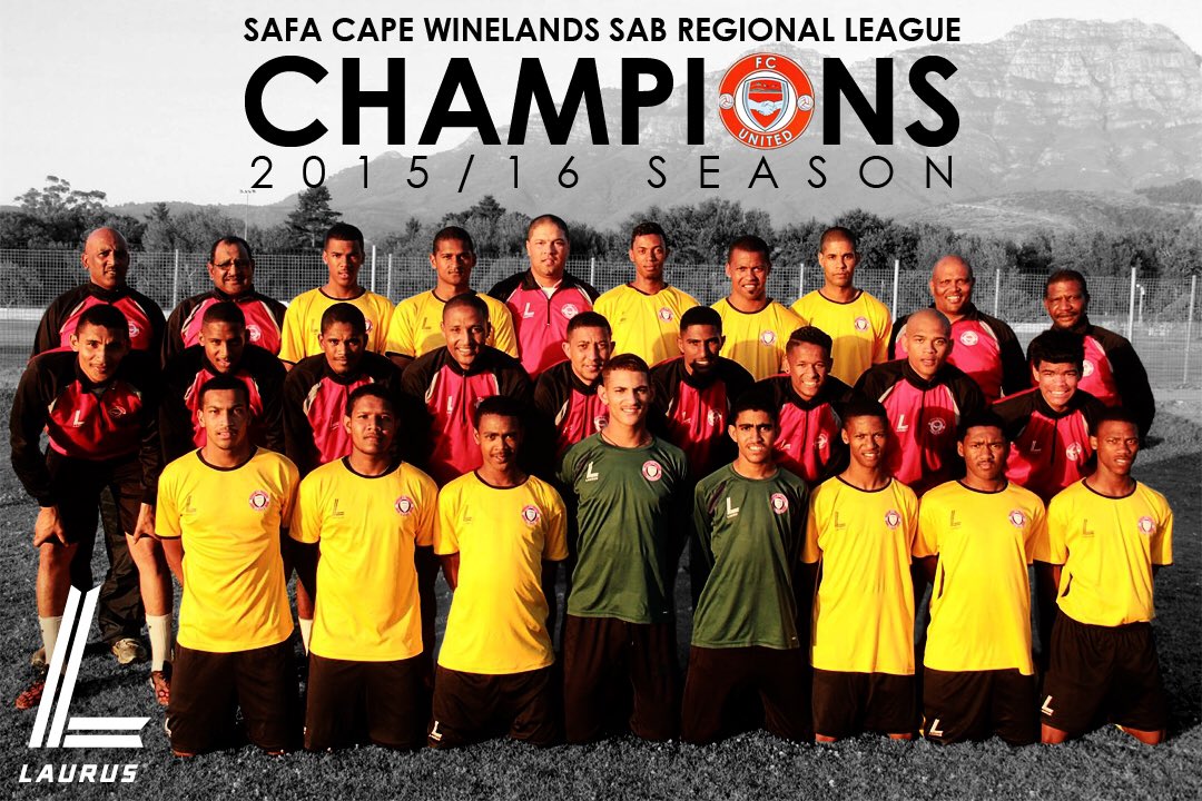 LaurusSportSA's tweet photo. Congratulations #UnitedFC, #Champions of the #SAFA @SABLeagueZA #CapeWinelands district.#LaurusSport #LaurusFootball https://t.co/4TvOLGm0AB