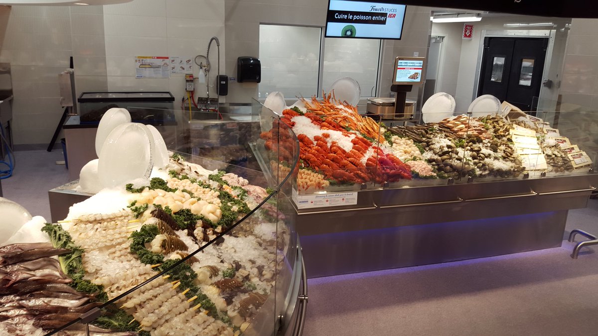 La poissonnerie du nouveau <a href="/IGADuchemin/">IGA Famille Duchemin</a> est tout simplement hallucinante!! #mieuxmanger # épicerie