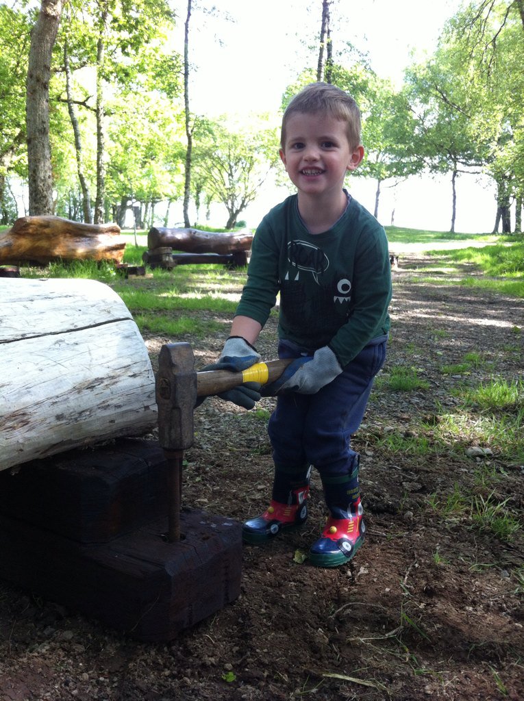 My little helper this morning getting the jumps in place for this weekends event.