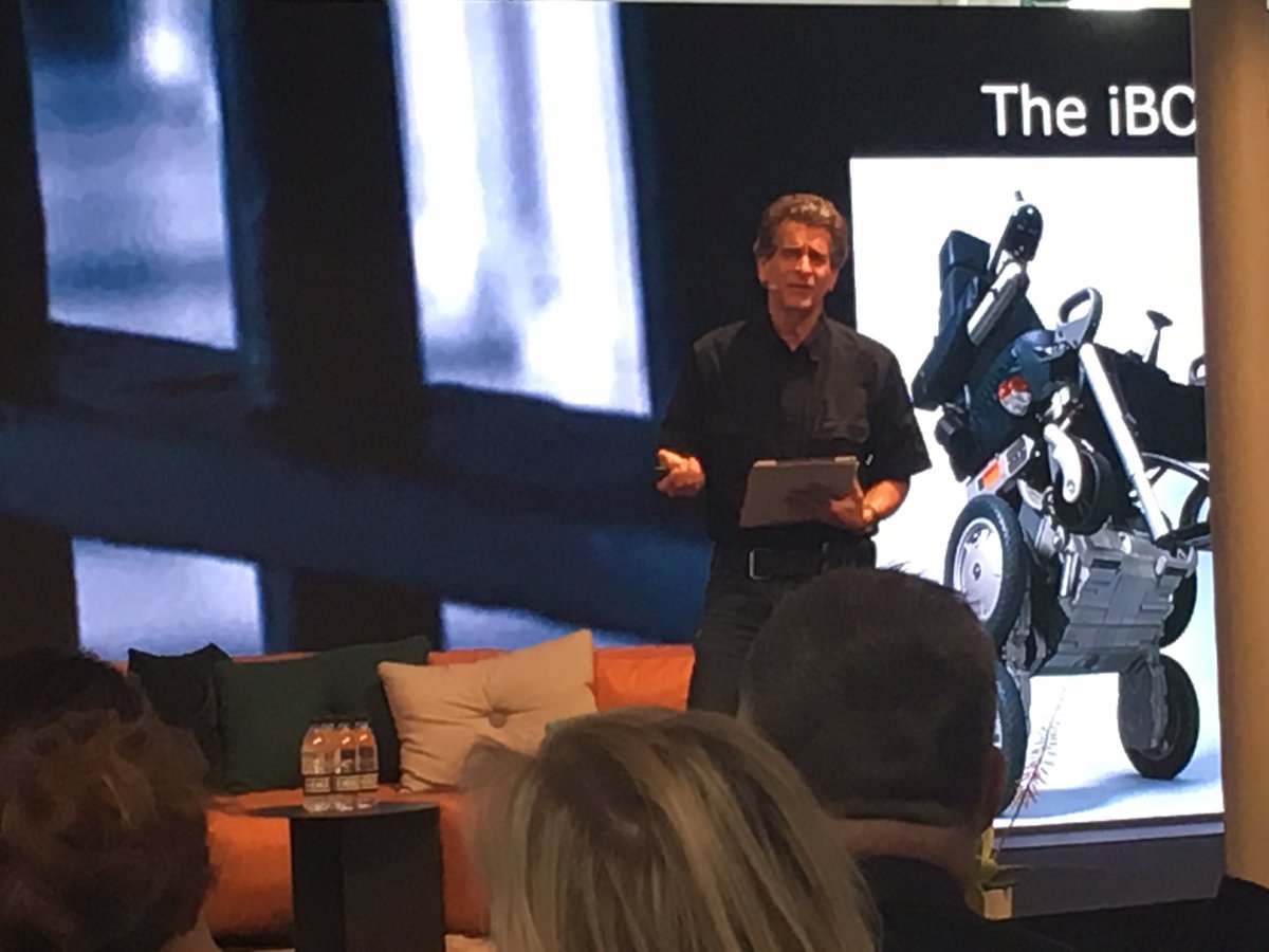 christianbason's tweet photo. "I never start a project unless smart people say I am crazy" says Dean Kamen who holds 400 patents #vldogn2016 https://t.co/69jSeLIoCJ