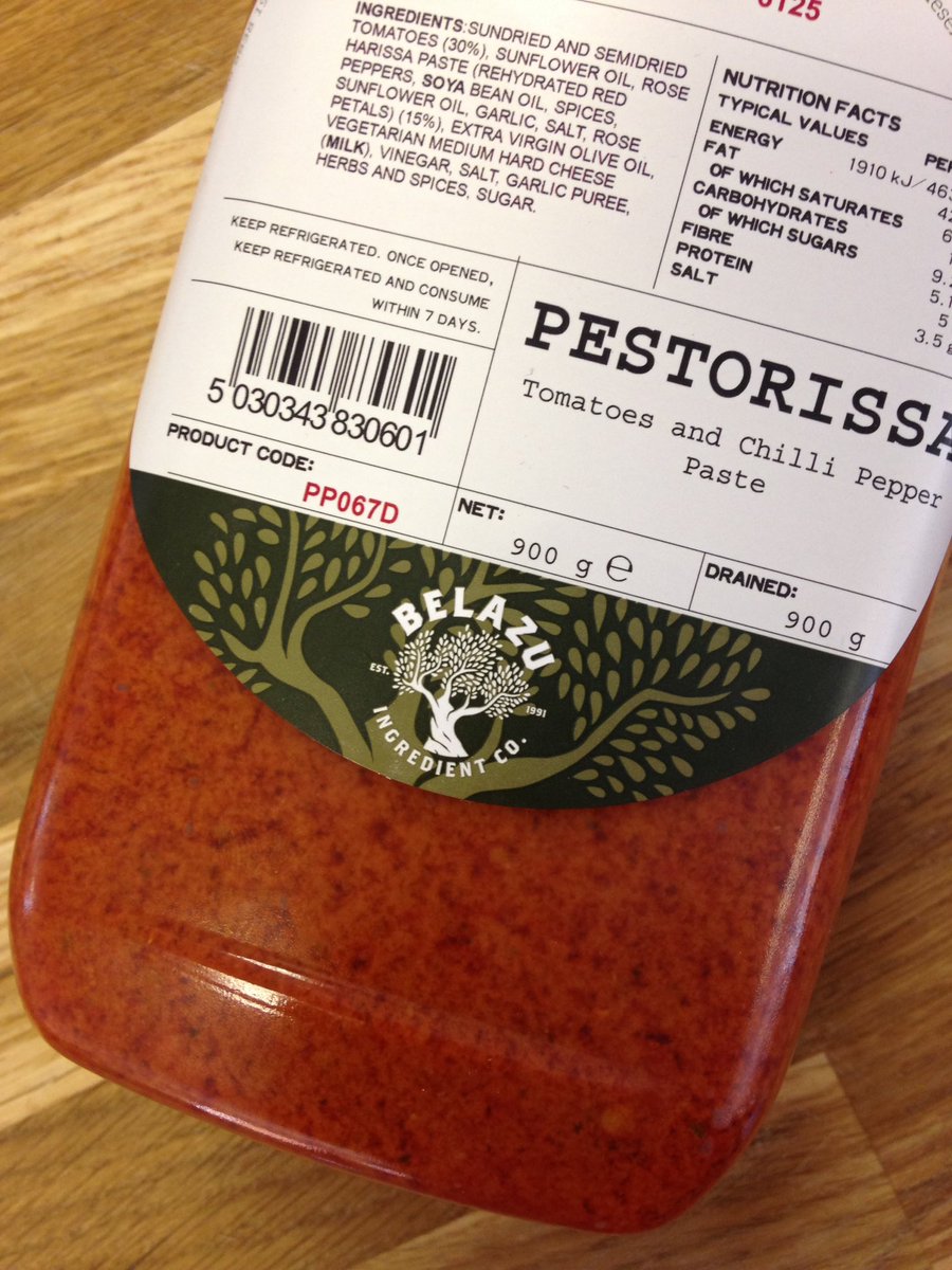 ForestProduce's tweet photo. NEW IN & one of our #ForestSpecials this week; #Pestorissa Take a look at the #ingredients #pesto and #rose #Harissa https://t.co/7n2p8PiYgd
