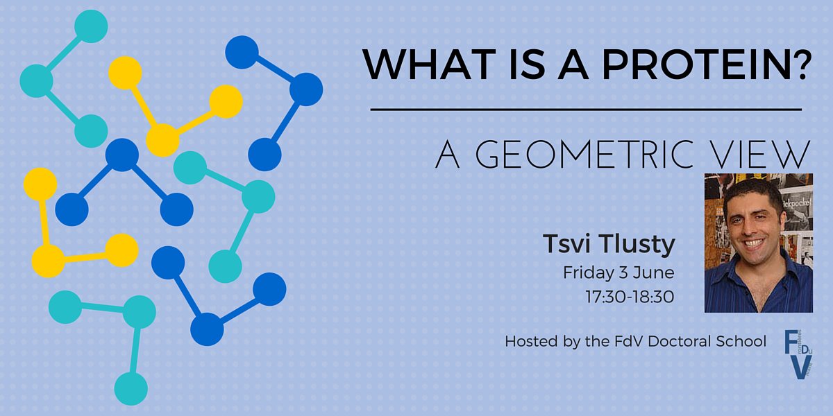 What is a protein? Find out with Tsvi Tlusty on 17/6, 17:30, CRI #science #biotech #seminar
tinyurl.com/j9uoub8