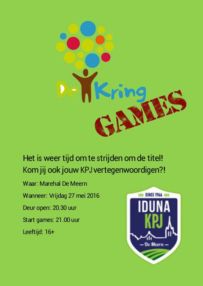 Morgen is het zo ver! Kringgames in de Marebar!