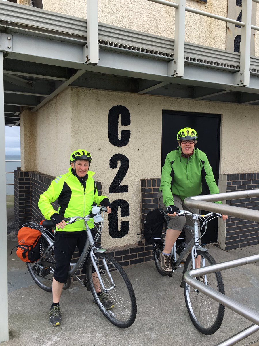 2 ladies starting the #c2c today at #Workington #cyclingholiday with <a href="/silverdalecycl1/">silverdale cyclehire</a> I'm sure they'll enjoy it.