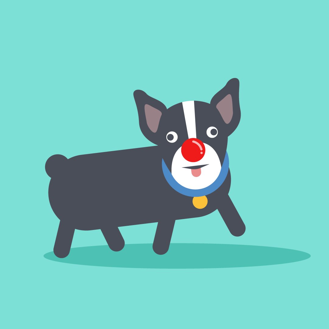 Porky showing his support for #RedNoseDay. Please visit rednoseday.org to support the cause.