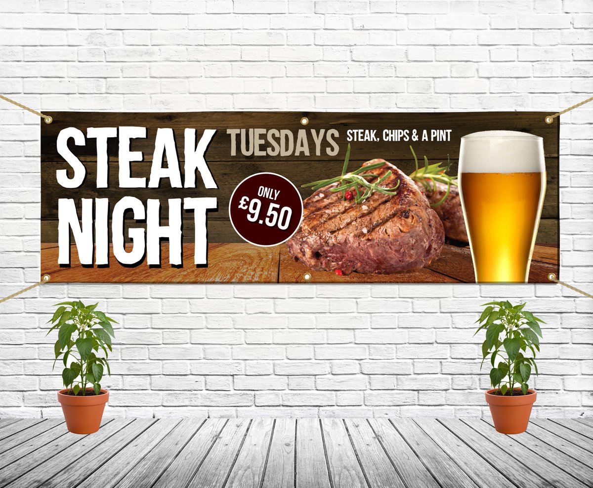 Posters, flyers, roller banners and vinyl banners... the perfect ways to promote your pub/club events!